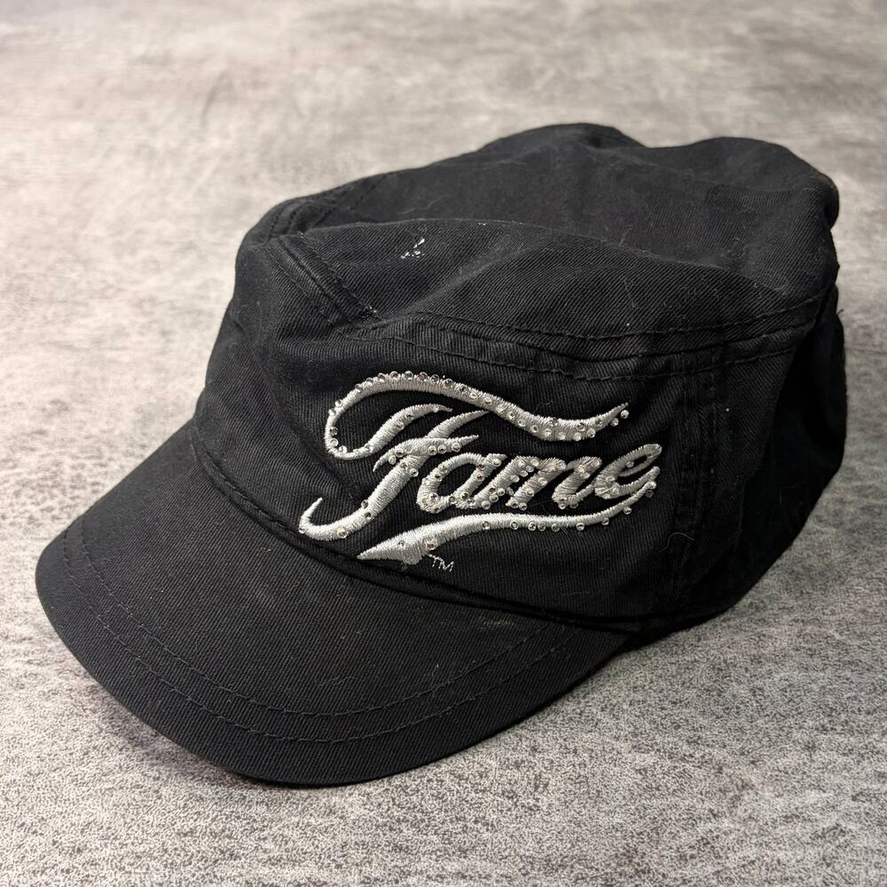 Black Fame Embellished Cap